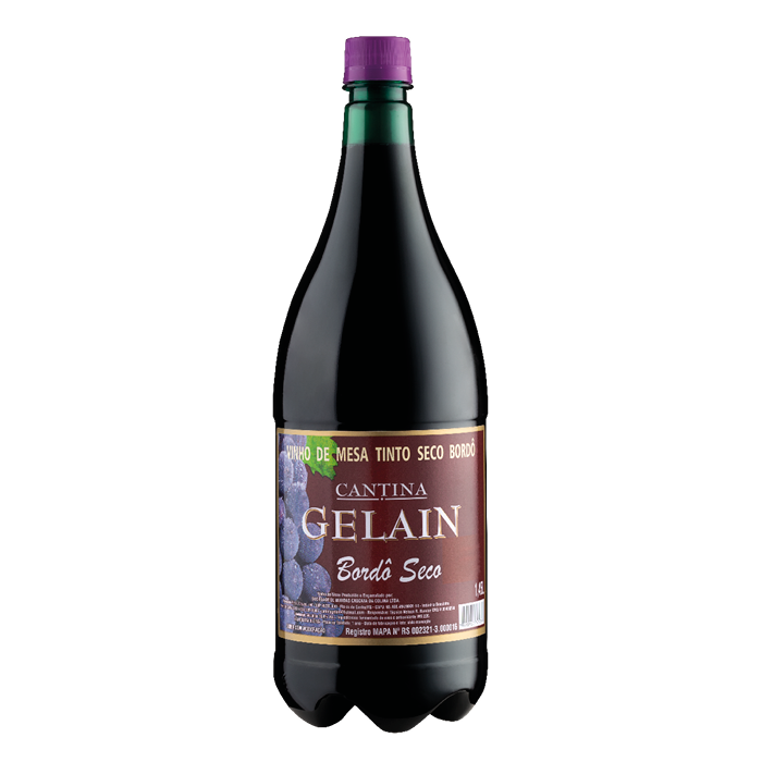 Cantina Gelain Vinho de Mesa Tinto Seco Bordô 1,45L
