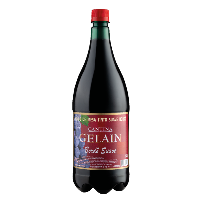 Cantina Gelain Vinho de Mesa Tinto Suave Bordô 1,45L